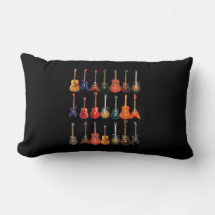 Cute Guitar Rock and roll Musical Instruments Gift Lumbarkudde