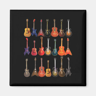Cute Guitar Rock and roll Musical Instruments Gift Magnet