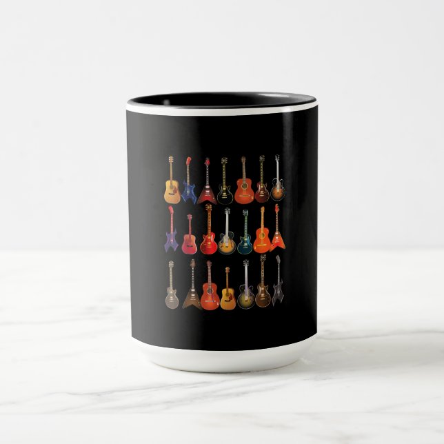 Cute Guitar Rock and roll Musical Instruments Gift Mugg (Center)