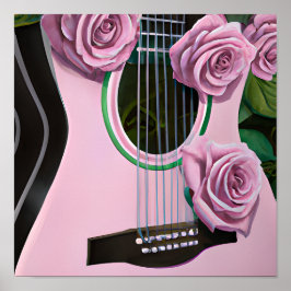 CUTE GUITAR WITH ROSA ROS POSTER