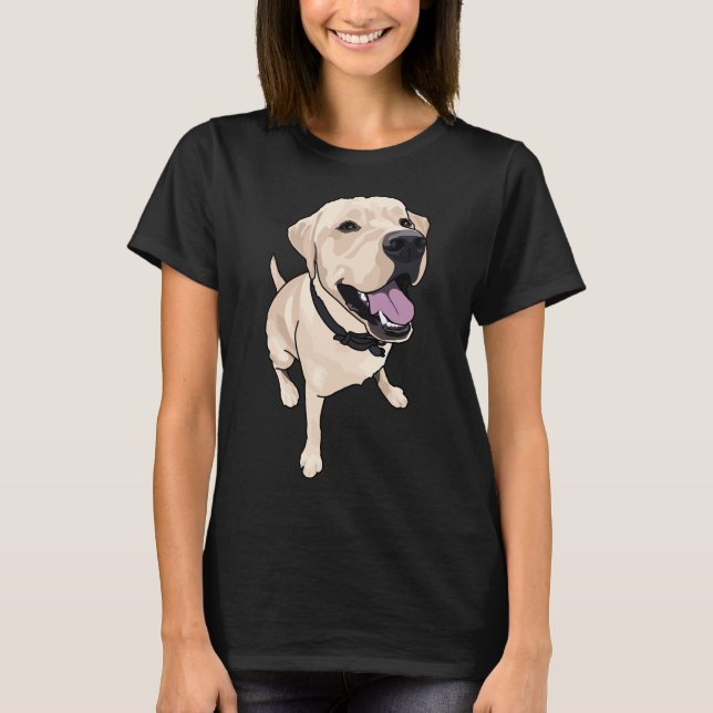 Cute Gul lab T Shirt (Framsida)