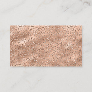 Cute Guld Cheetah Leopard Skin Skriv ut Mönster Visitkort