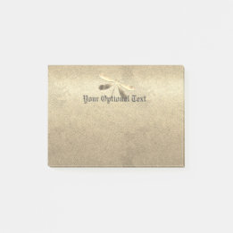 Cute Guld Dragonfly Post-it Block