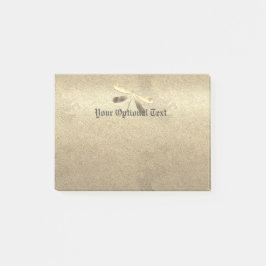 Cute Guld Dragonfly Post-it Block