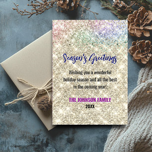 Cute guld faux glitter jul nytt år