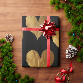 Cute Guld Hearts Presentpapper