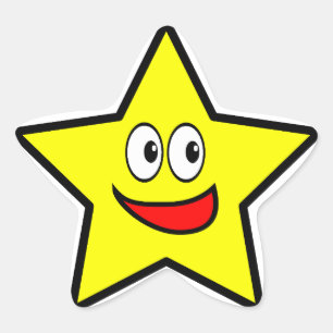 Cute Guld Star Stjärnformat Klistermärke
