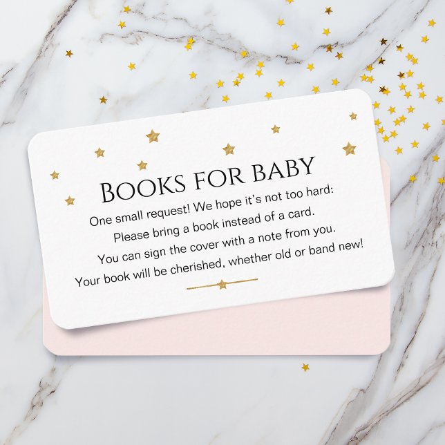 Cute Guld Stars Bokar för Baby begäran Tilläggskort (Skapare uppladdad)