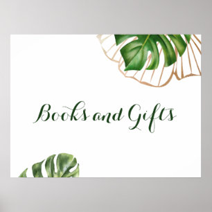 Cute Guld Tropical Handflatan Gender Neutral Baby  Poster