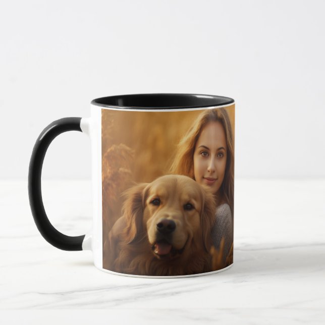 Cute Gulden hämmare Bästa Hund Mamma någonsin kaff Mugg (Vänster)