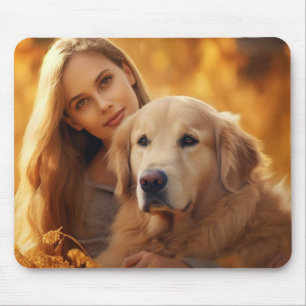 Cute Gulden hämmare Bästa Hund Mamma någonsin Musmatta