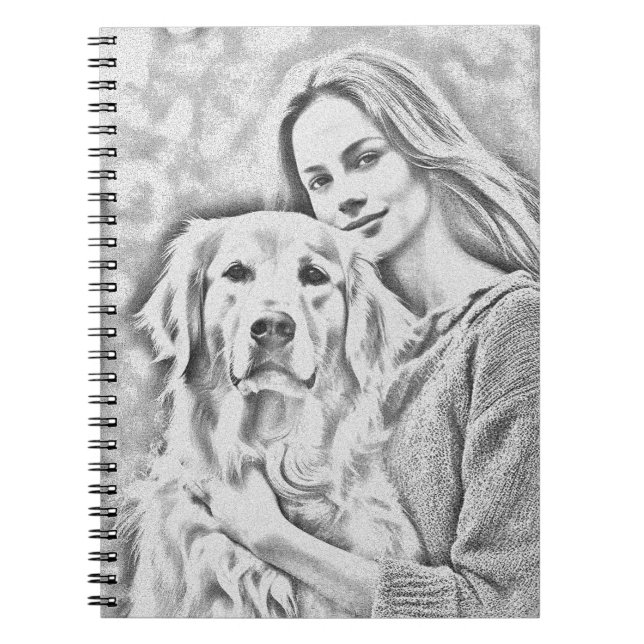 Cute Gulden hämmare Bästa Hund Mamma Pencil Teckni Anteckningsbok (Framsidan)