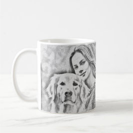 Cute Gulden hämmare Best Hund Mamma någonsin två f Kaffemugg