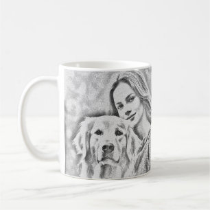 Cute Gulden hämmare Best Hund Mamma någonsin två f Kaffemugg