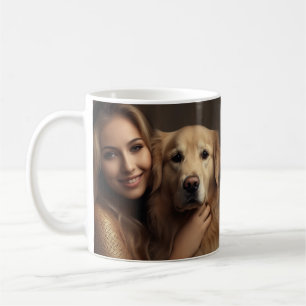 Cute Gulden hämmare Best Hund Mamma någonsin två f Kaffemugg