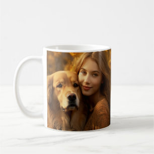 Cute Gulden hämmare Best Hund Mamma någonsin två f Kaffemugg