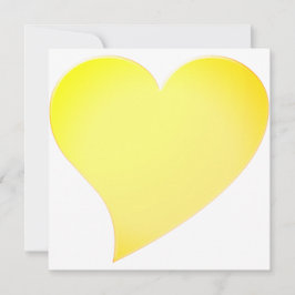 Cute guldfärgad gult lycklig - modernt, stort hjär