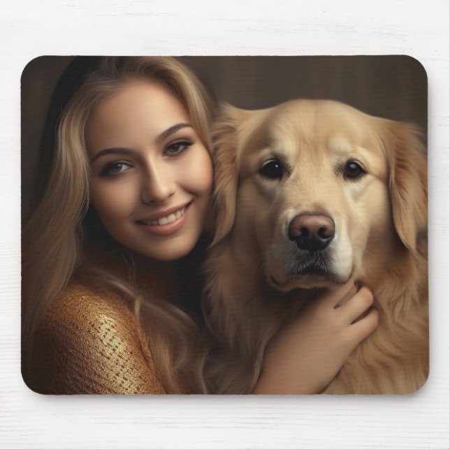 Cute guldhämtare Bästa Hund Mamma någonsin-musmatt Musmatta (Framsidan)