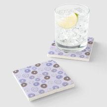 Cute gullig Donut, fast blå bakgrundssprinkler