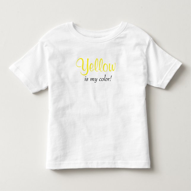 Cute Gult är min Färg T Shirt (Framsida)