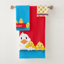 Cute Gult Baby Ankor med Mor Anka Kids