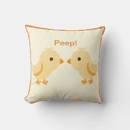 Cute Gult Baby Chick Kudde