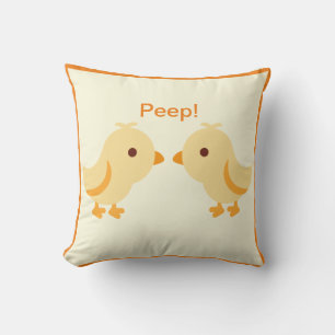Cute Gult Baby Chick Kudde