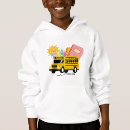 Cute gult back to school-pojkens eget namn buss t shirt