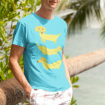 Cute Gult Banana Hundar Graphic T Shirt<br><div class="desc">Denna roligt illustrerar illustrationer av tre hundar som är tillverkade av gult bananer eller hundar.</div>