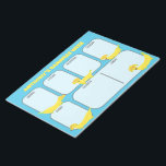 Cute Gult Banana Hundar Weekly Planner Anteckningsblock<br><div class="desc">Oavsett hur bananen du lever på, planera ut din vecka i stil med den här veckovisa planerplattan för roligt. Varje lakan har platser där du kan hoppa av dagliga uppgifter och avtalade tider. Den ljusblå plattan har söta illustrationer av hundar som är tillverkat av bananer med en egen rubrik i...</div>