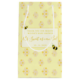 Cute Gult Bee and Honeycomb Mönster Baby Shower