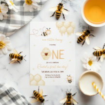 Cute Gult Bee honey First Bee day