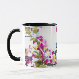 Cute Gult & Blue Bird - Vild natur Mugg