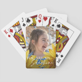 Cute Gult Bright Solros du är min solsken Casinokort