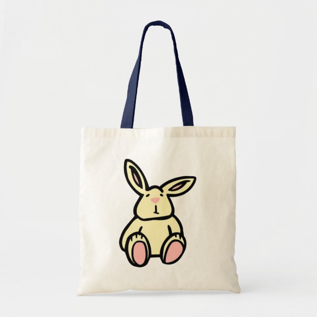 Cute Gult Bunny Rabbit Tygkasse (Framsidan)