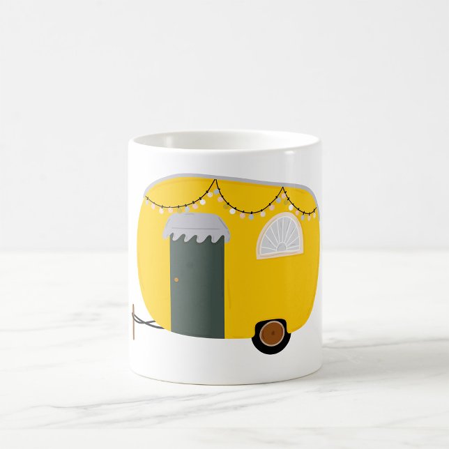 Cute Gult Caravan Kaffemugg (Skapare uppladdad)
