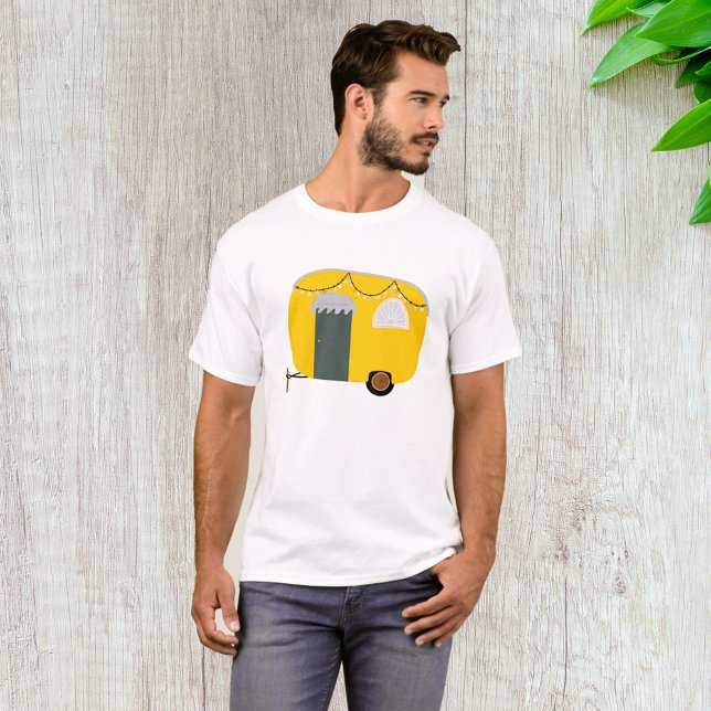 Cute Gult Caravan T Shirt (Skapare uppladdad)