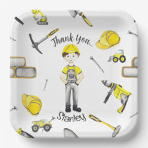 Cute Gult Construction Lastbil Dump Mönster