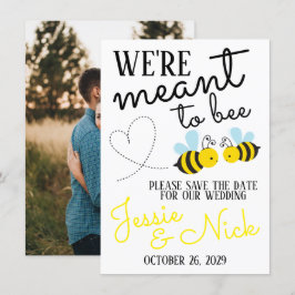 Cute Gult Det är viktigt att spara datumet Inbjudningar