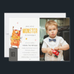 Cute Gult en Eyed Monster Kids Photo Birthday Inbjudningar<br><div class="desc">Cute One Eyed Monster Kids Collection - Det är en Cute Elegant Simple Minimal water color Illustration of Söt lille monster with vingar and eart, with colorful look perfekt for your small roligt born days and party. Det är mycket enkelt att anpassa, med dina personuppgifter. Om du behöver någon annan...</div>