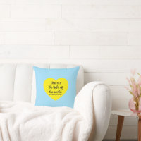 Cute Gult Heart Bible Verse Ord Jesus Blue