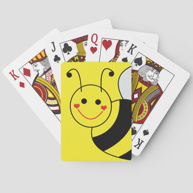 Cute Gult Humla Casinokort (Baksidan)