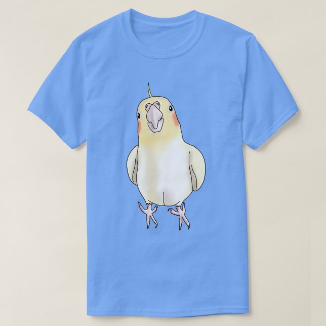 Cute Gult Lutino Cockatiel T Shirt (Design framsida)