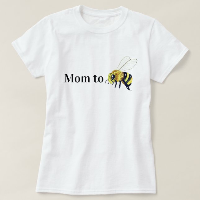 Cute Gult Mamma för honungsbin New Mor T-Shirt (Design framsida)