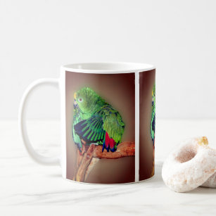 Cute Gult Naped Amazon Parrot  Kaffemugg