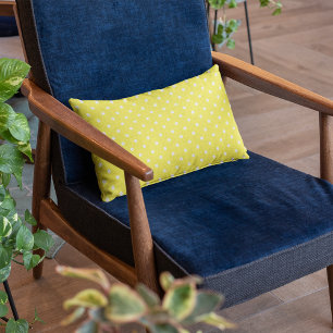 Cute Gult Polka dots Mönster Lumbarkudde