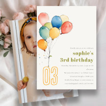 Cute Gult Red Grönt Ballods Kids Photo Birthday