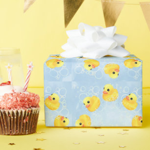 Cute Gult Rubber Duckies Bath Bubbles Presentpapper