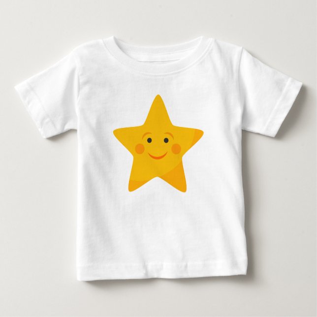Cute gult star t shirt (Framsida)