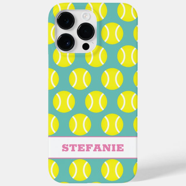 Cute gult tennis boll mönster personlig (Baksida)